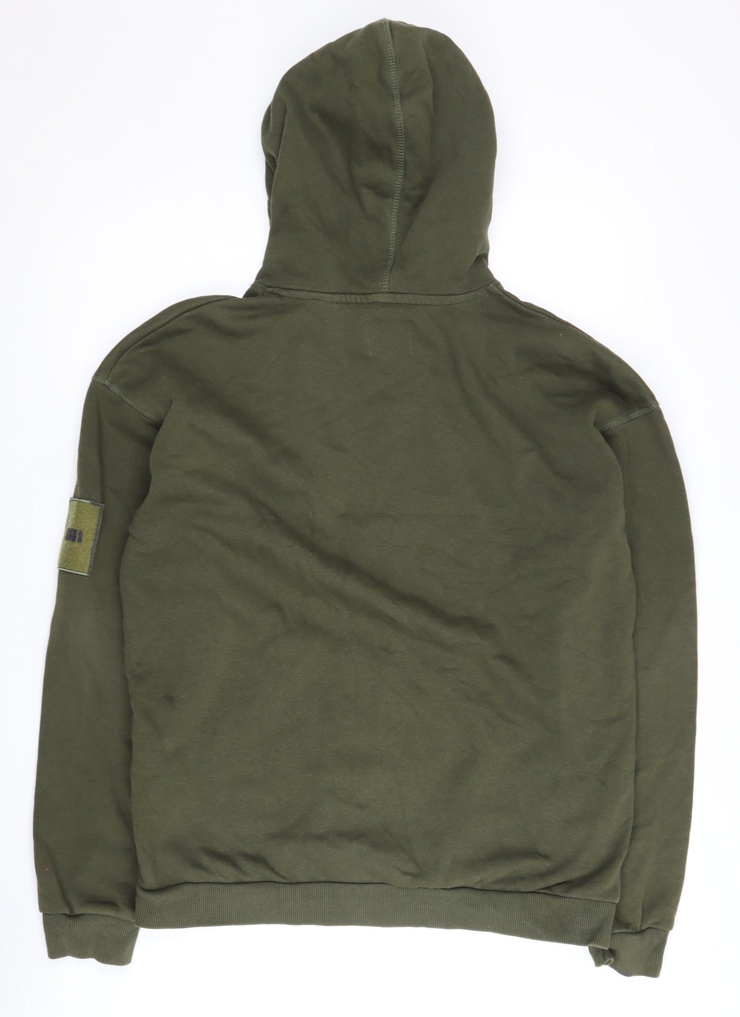 Jack & Jones Mens Green Pullover Hoodie Size M