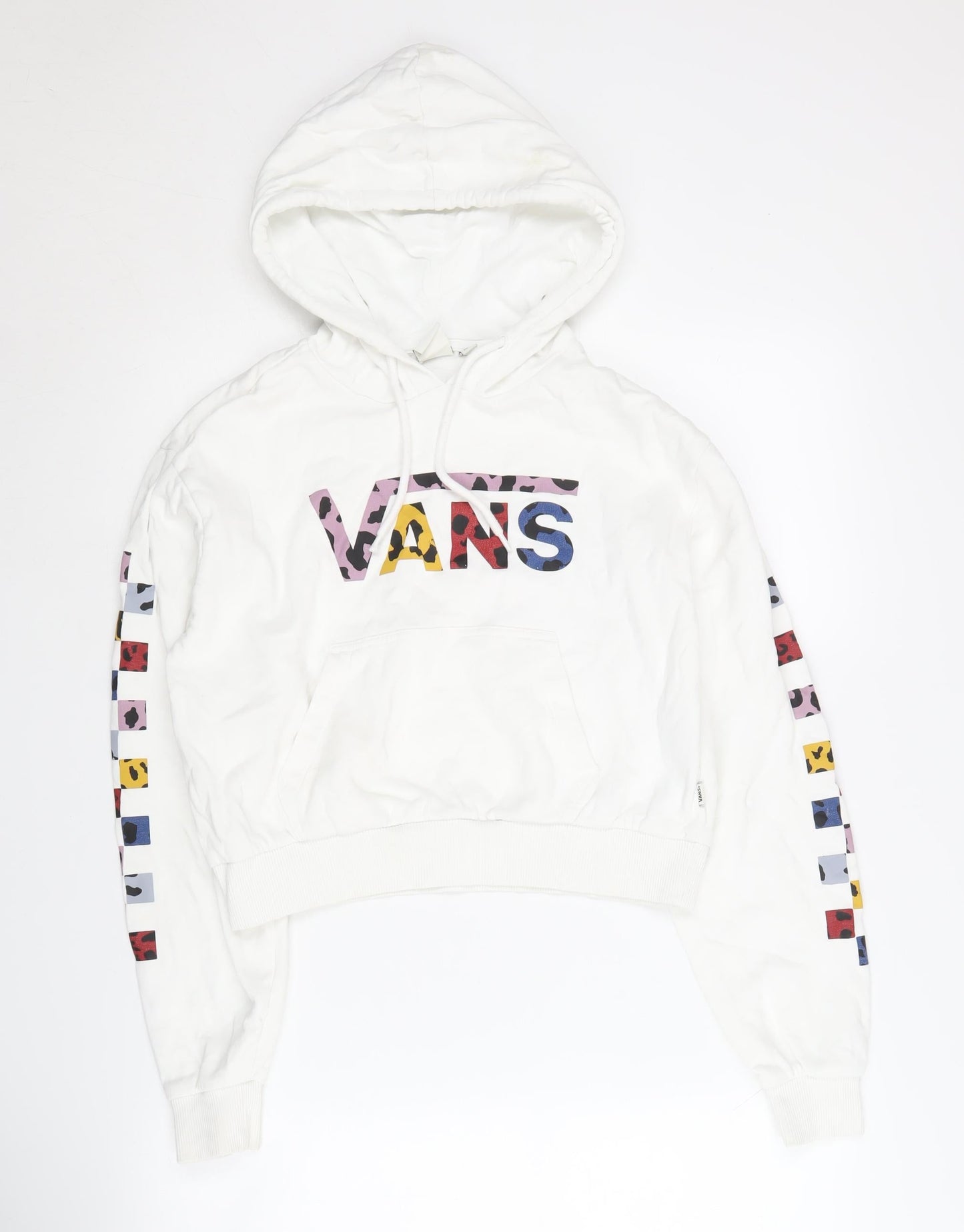 Vans Women’s XS White Pullover Hoodie with Logo