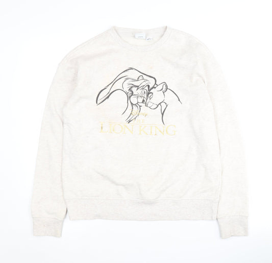 Disney Women's Ivory Pullover Sweatshirt 2XS Lion King