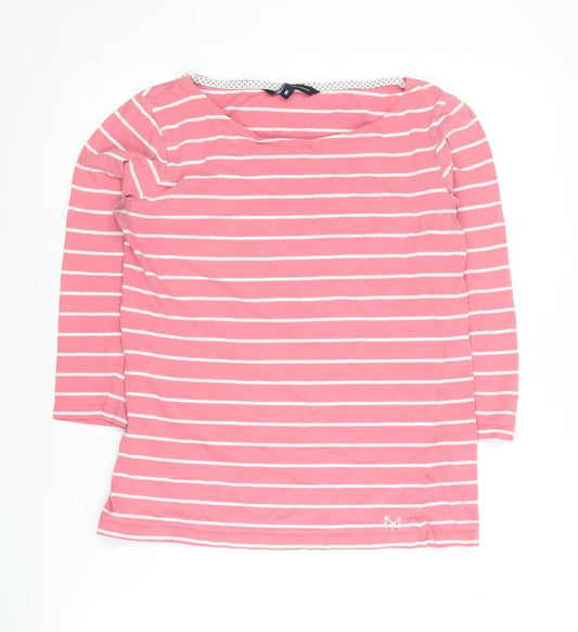 Crew Clothing Women's Pink Striped Size 8 Tunic Top