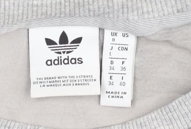 Adidas Unisex Grey Camouflage T-Shirt Size 8