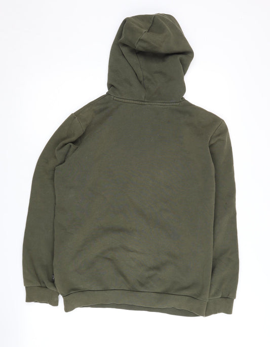 Puma Boys Green Hoodie Pullover 13-14 Years Logo Design