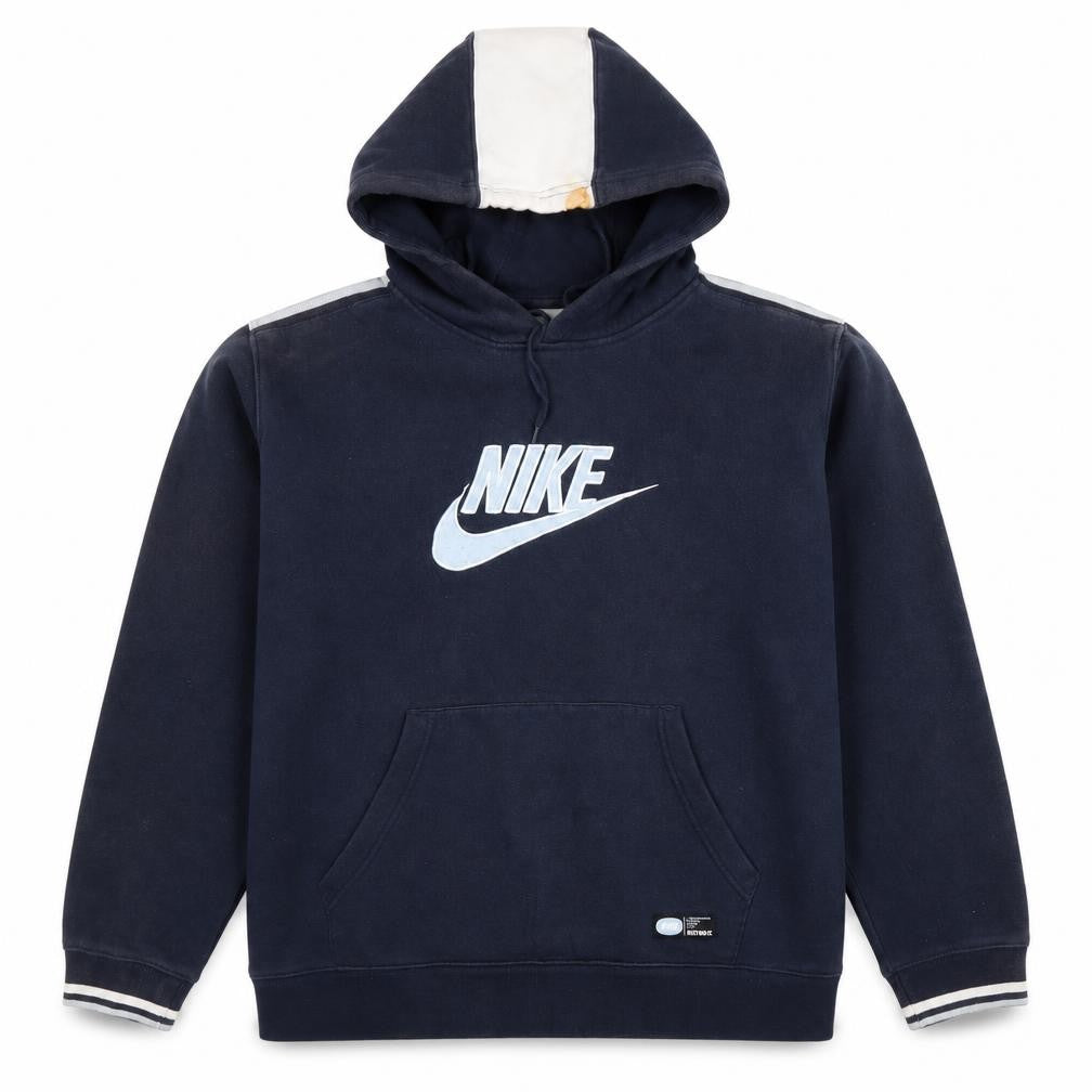 Mens UK M Regular Nike Blue Pullover Hoodie
