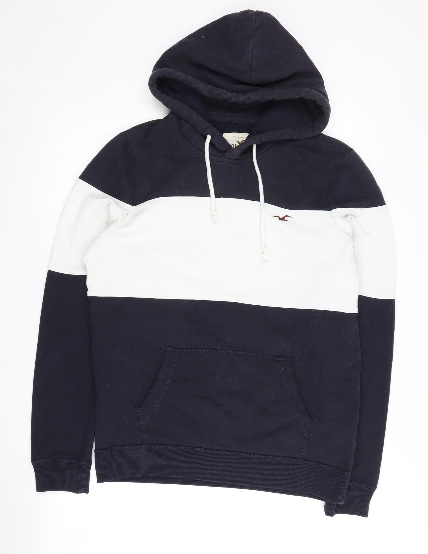 Hollister Men's Black Pullover Hoodie S, Logo, Hooded