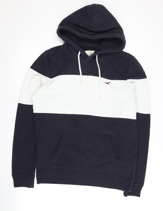 Hollister Men's Black Pullover Hoodie S, Logo, Hooded