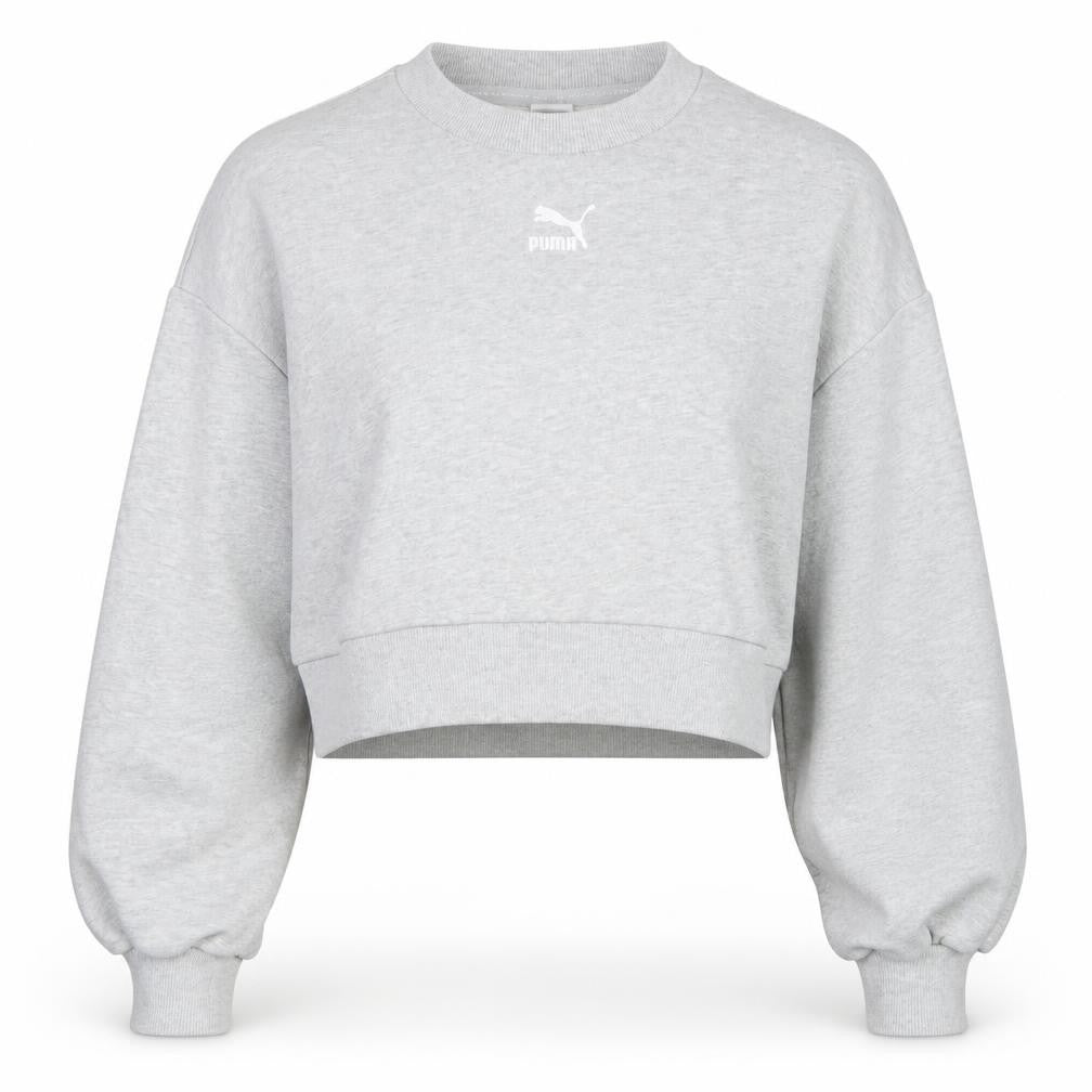 Womens UK 16 Relaxed PUMA Grey Pullover Sweatshirt
