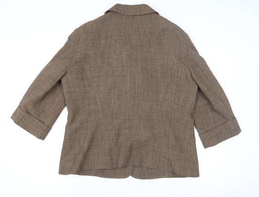 Cotswold Collections Brown Women's Wool Tweed Jacket Size 18