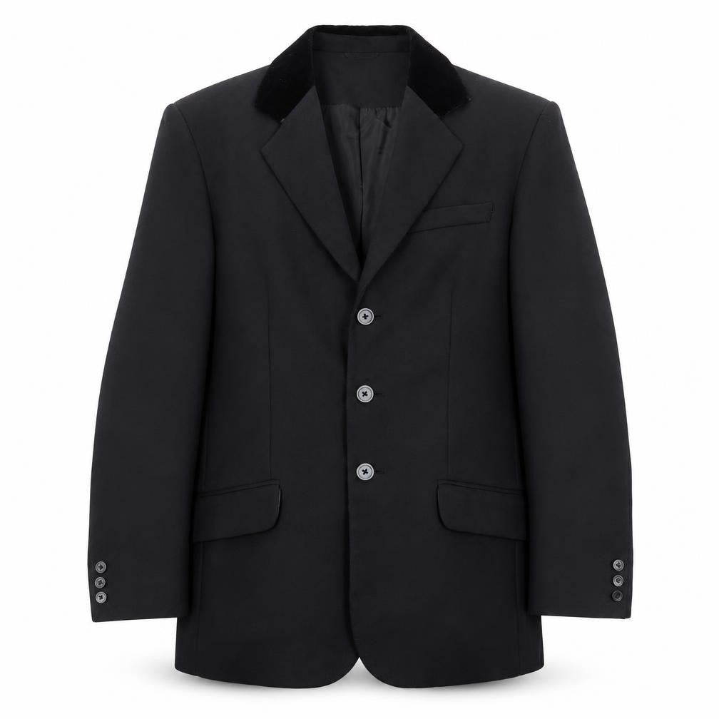 Dublin Men's Black Blazer Classic Mid-Length Formal