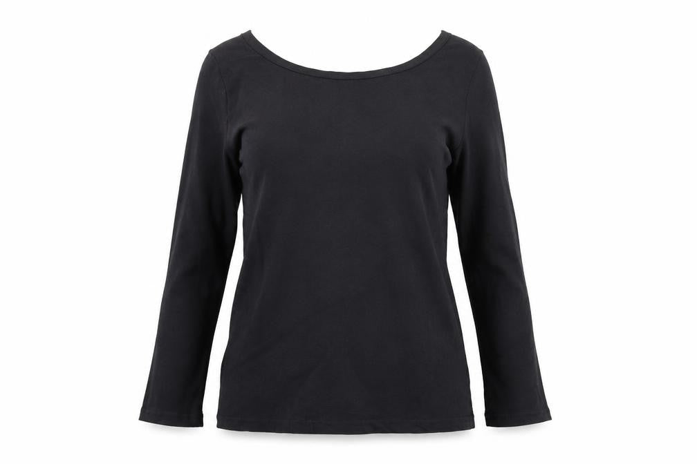 Womens UK Size S J.CREW Black Cotton Blend T-Shirt