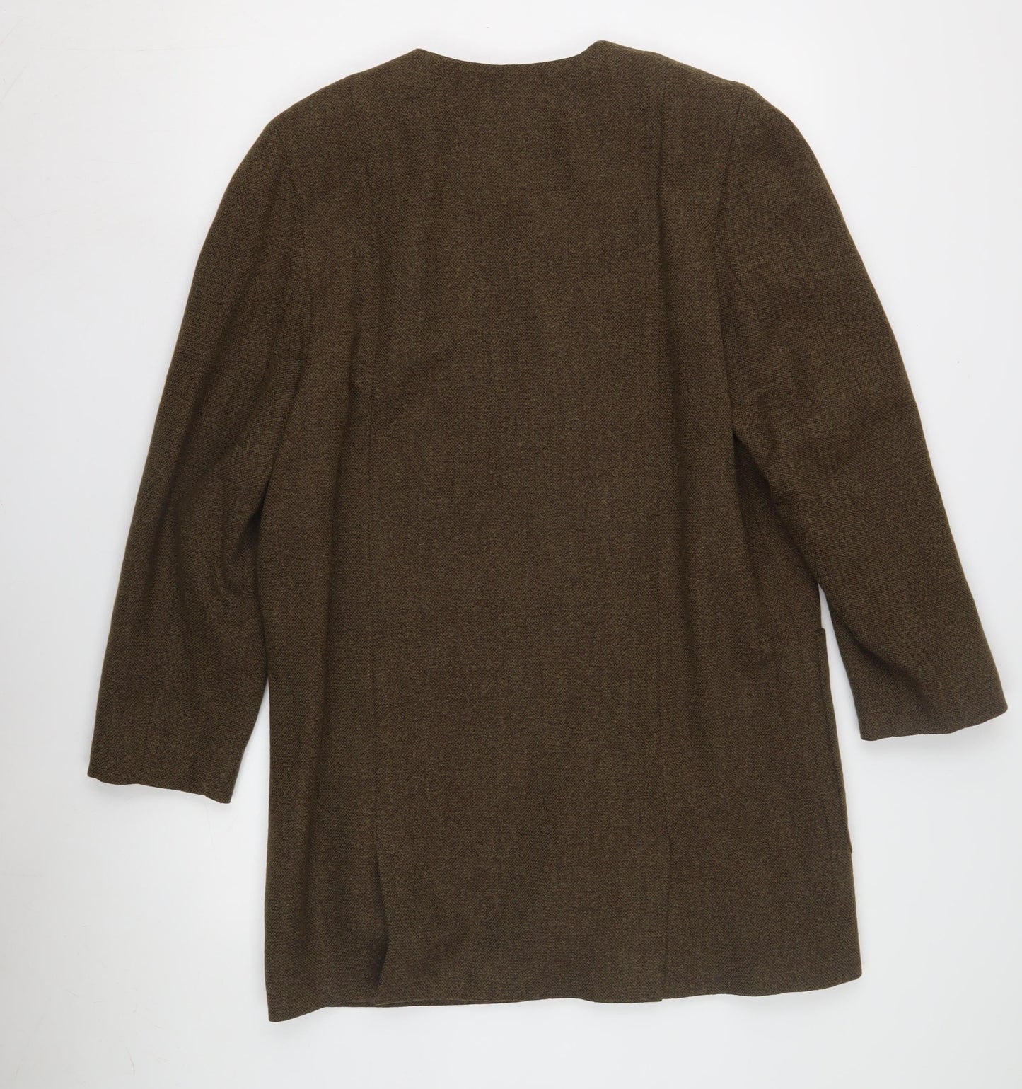 Gold by Michael H Women's Brown Wool Coat Size 12