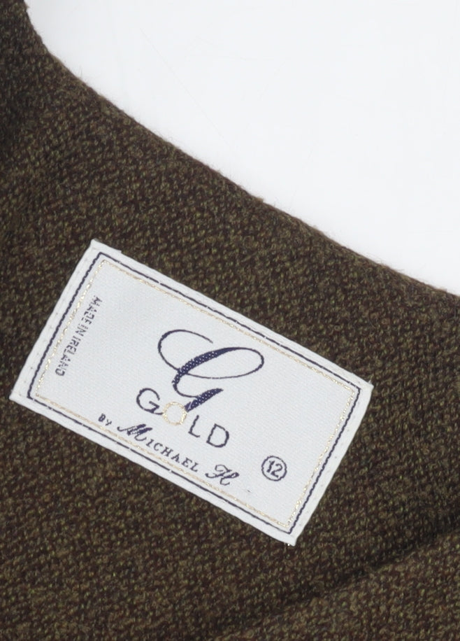 Gold by Michael H Women's Brown Wool Coat Size 12