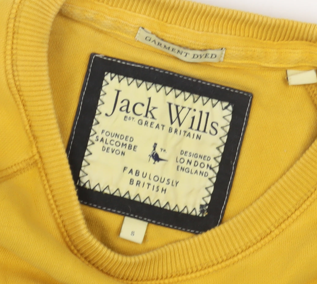 Jack Wills Men's Yellow Pullover Sweatshirt S