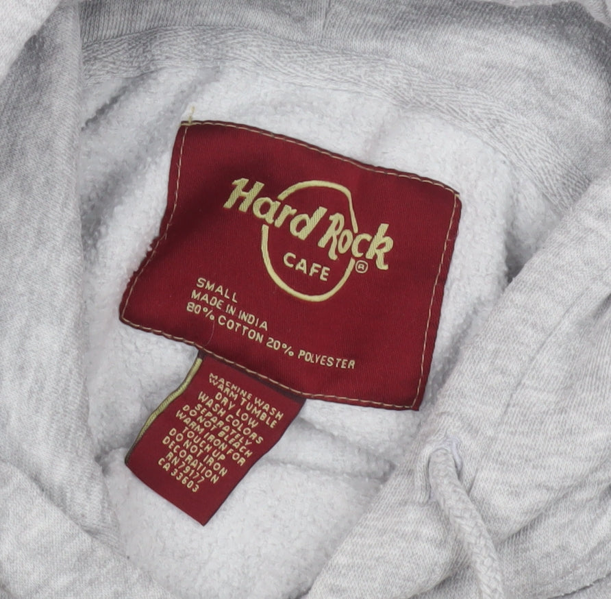 Hard Rock Cafe Women's Grey Hoodie, Small, Cotton Blend
