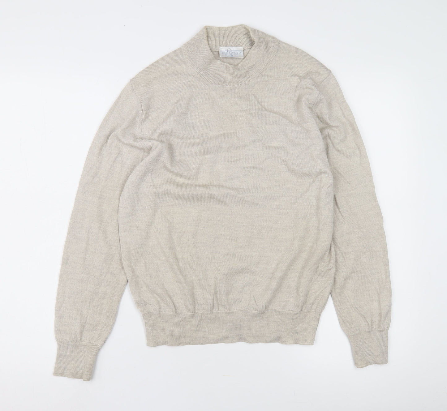 Cotswold Collections Women's Beige Mock Neck Jumper M