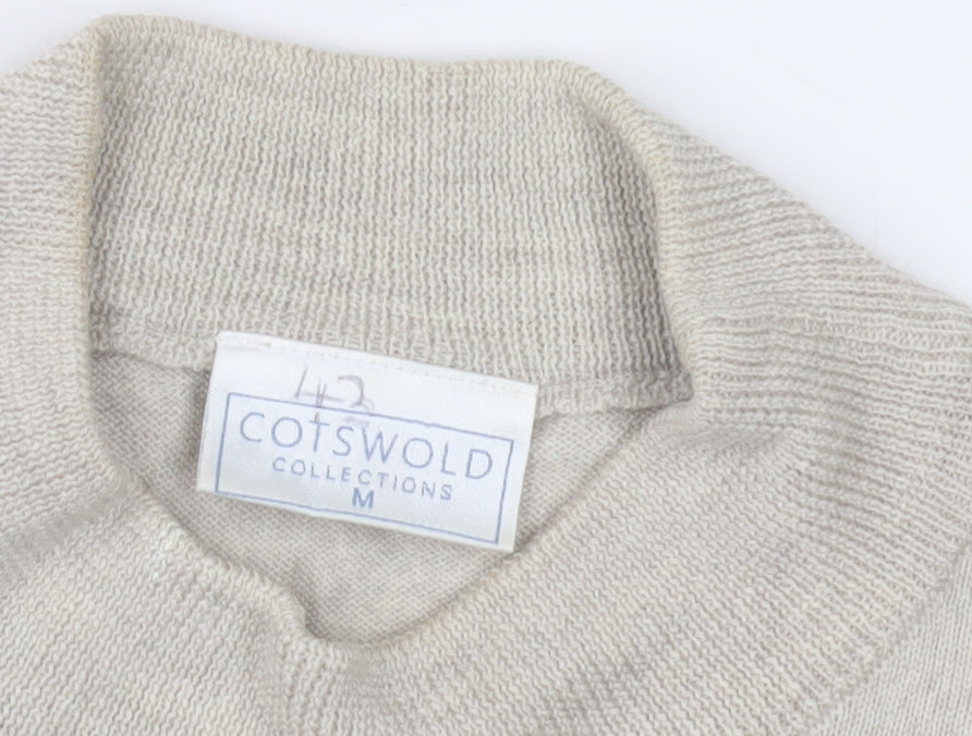 Cotswold Collections Women's Beige Mock Neck Jumper M