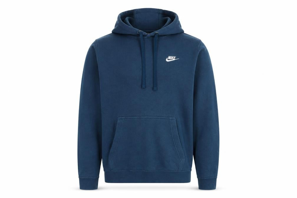 Mens UK XS Regular Nike Blue Pullover Hoodie