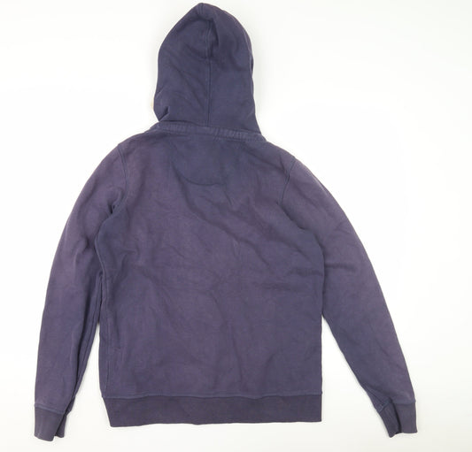 Fat Face Women's Blue Hoodie Size 10 Full Zip Casual