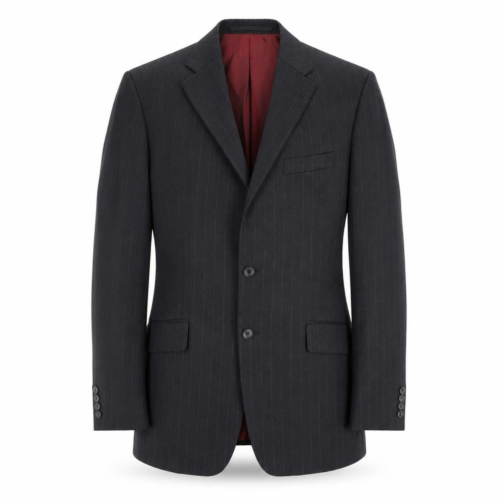 Marks and Spencer Men's Grey Striped Wool Blazer Size 40