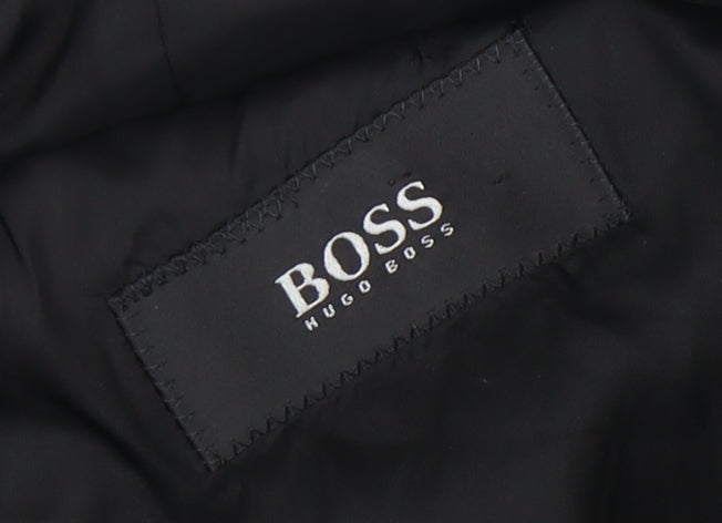 Hugo Boss Men's Black Wool Suit Jacket 42