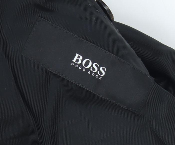 BOSS Men's Black Blazer, UK 46, Wool & Silk Jacket