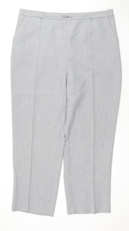 Honor Millburn Women's Grey Polyester Trousers Size 20