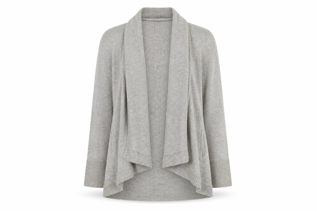 Womens UK 12 Regular Laura Ashley Grey Cardigan