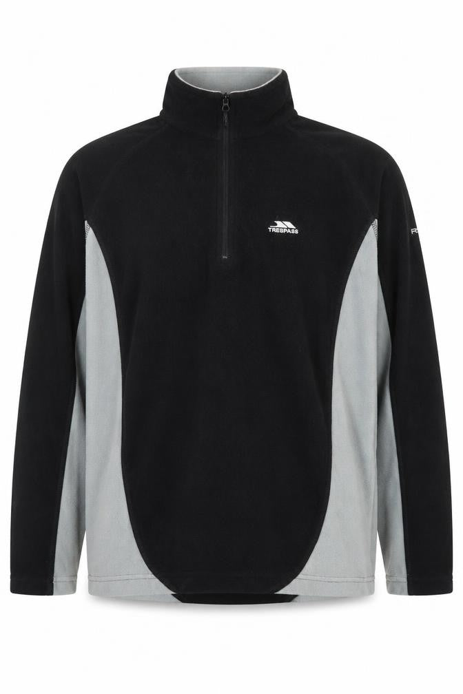 Mens UK XS Regular Trespass Black Full Zip Sweatshirt