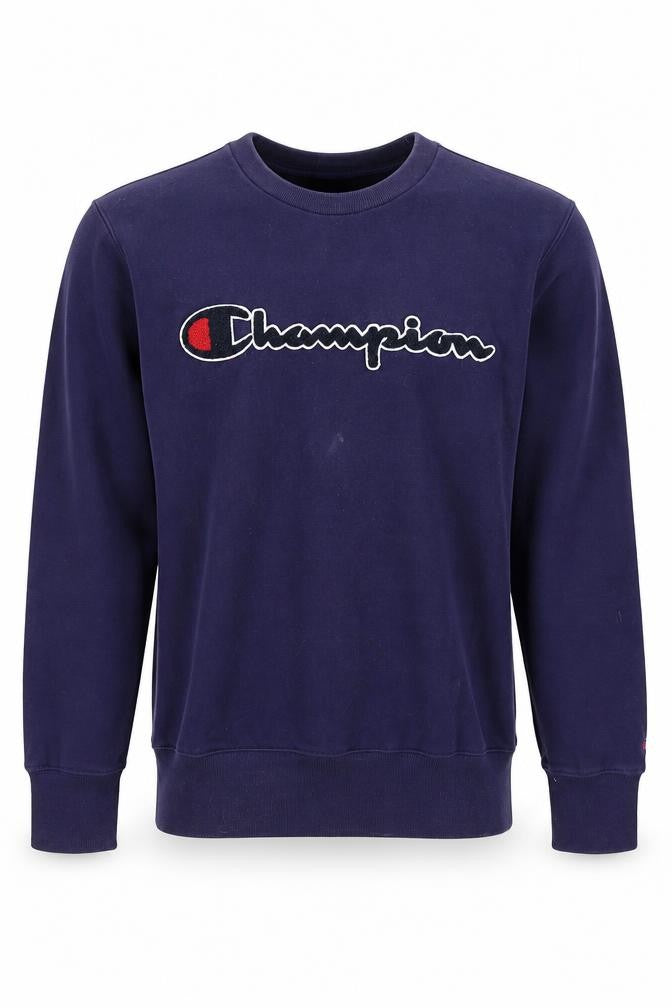 Mens UK S Regular Champion Blue Pullover Sweatshirt