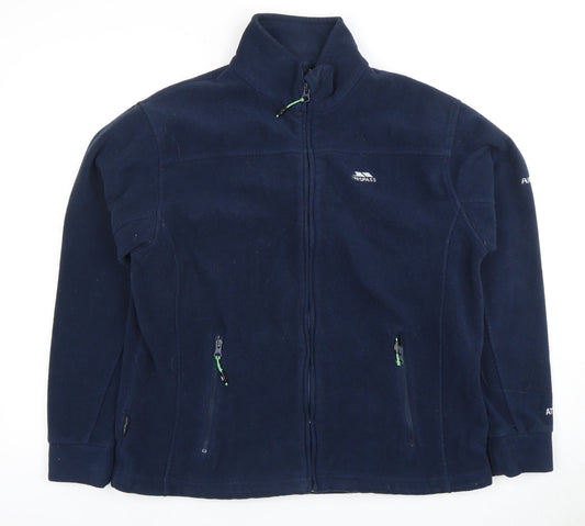 Trespass Mens Blue Fleece Jacket M Full Zip Casual