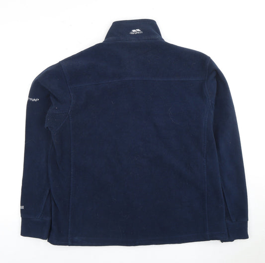 Trespass Mens Blue Fleece Jacket M Full Zip Casual
