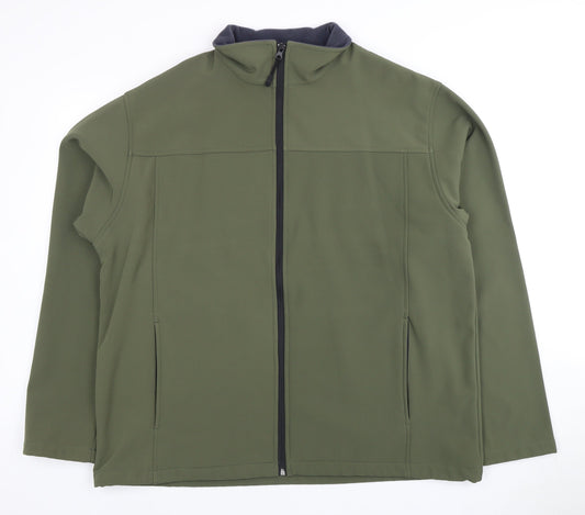 James Pringle Men's XL Green Zip Casual Jacket