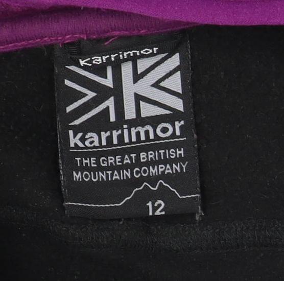 Karrimor Women's Black Fleece Full Zip Sweatshirt Size 12