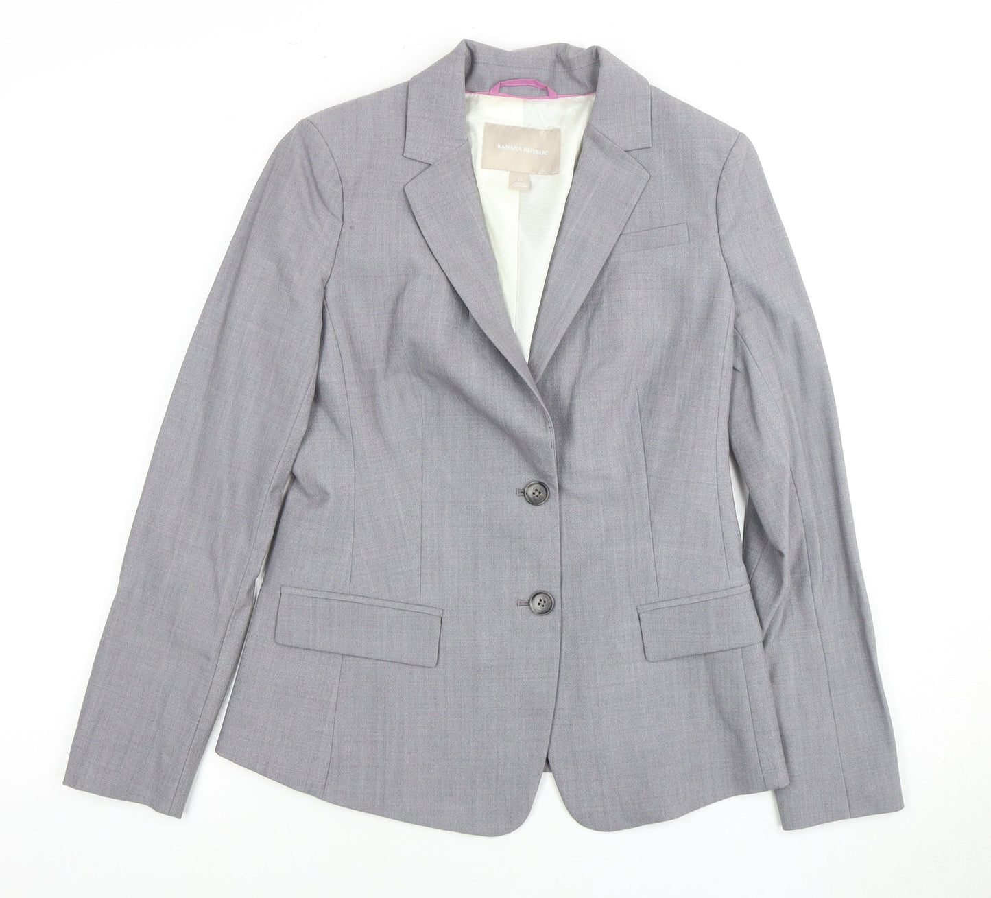 Banana Republic Women's Grey Wool Suit Jacket M