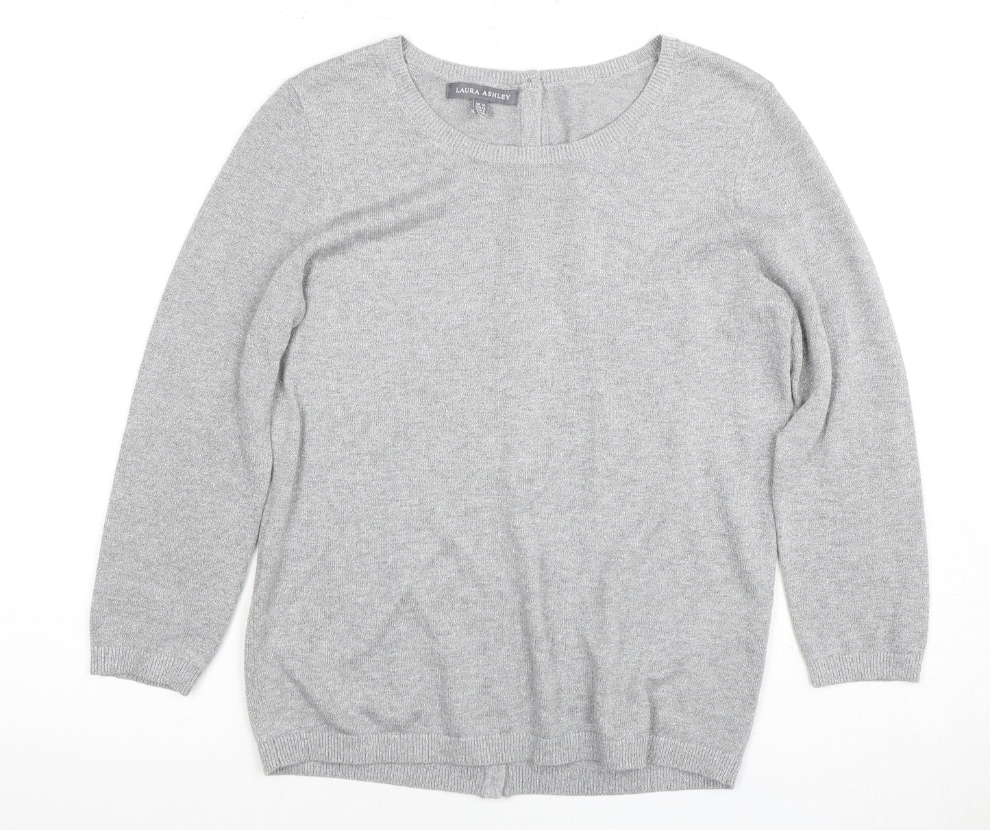 Laura Ashley Women's Grey Cardigan Size 10
