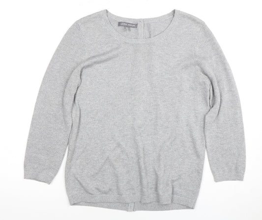 Laura Ashley Women's Grey Cardigan Size 10