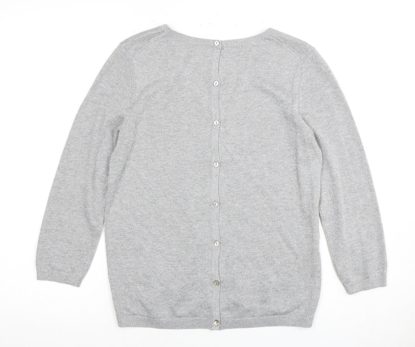 Laura Ashley Women's Grey Cardigan Size 10