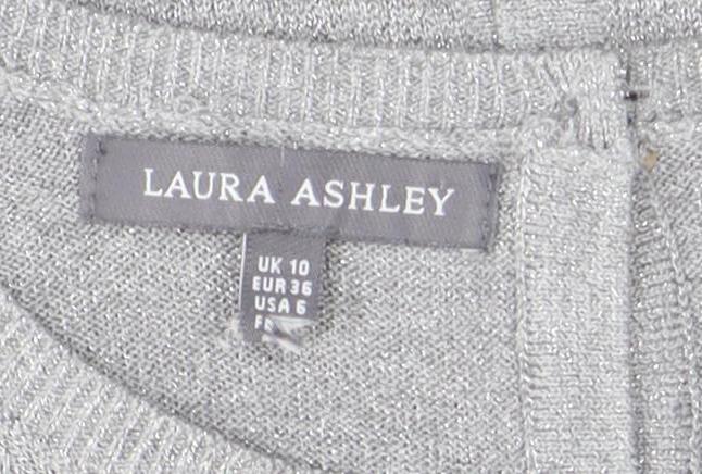 Laura Ashley Women's Grey Cardigan Size 10