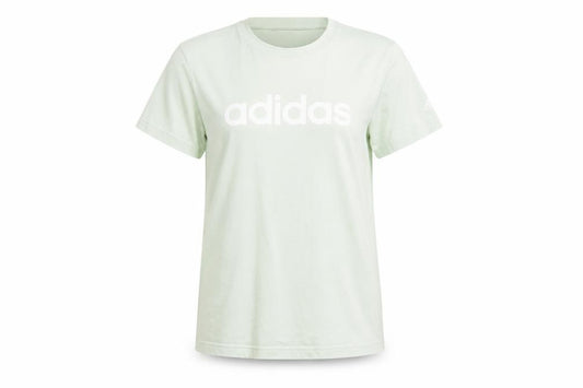 Womens UK Size M adidas Green 100% Cotton T-Shirt