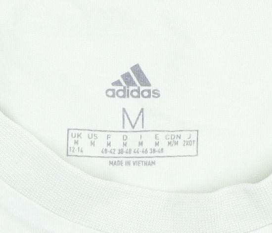 Adidas Women's Green Medium Cotton T-Shirt