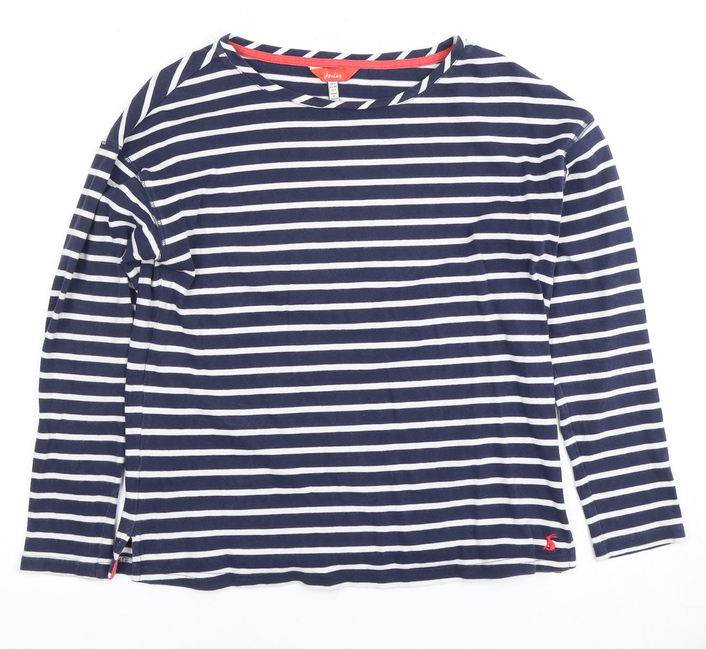 Joules Women's Blue Striped Long Sleeve T-Shirt, Size 6