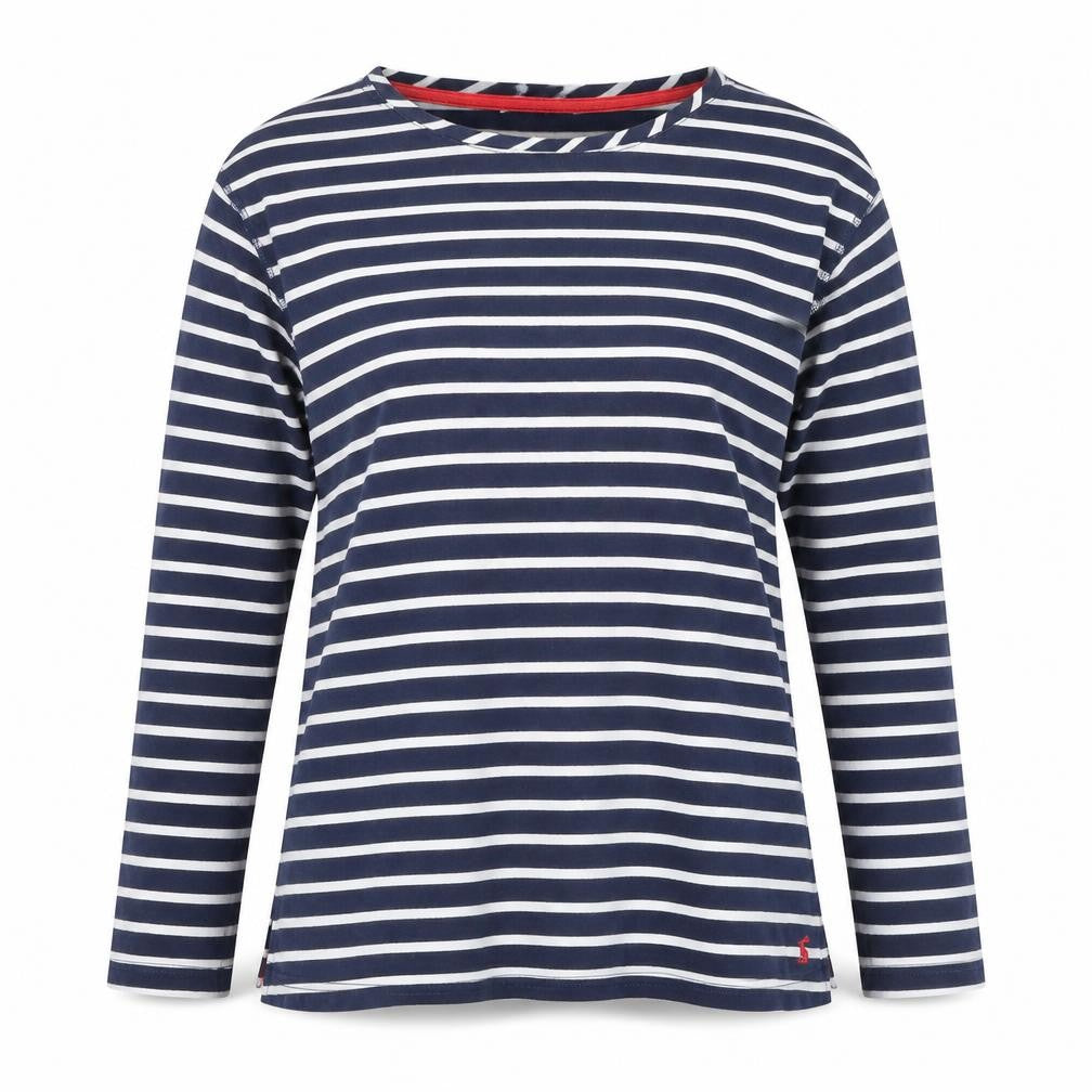 Womens UK Size 6 Joules Blue 100% Cotton T-Shirt