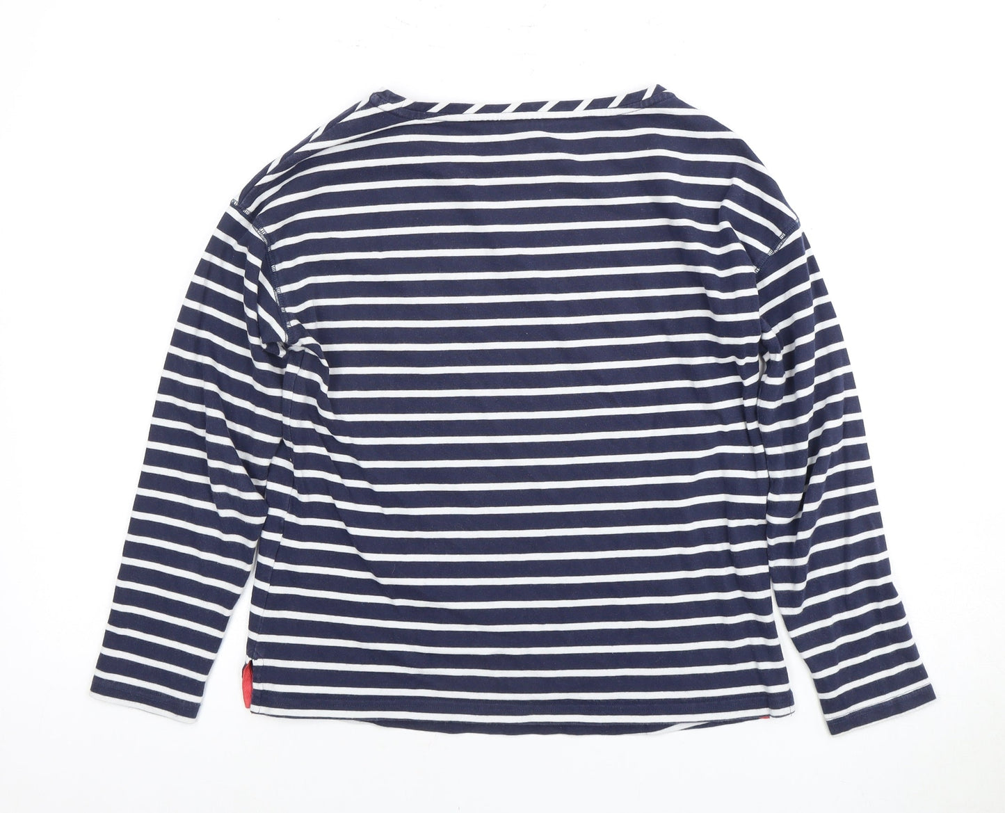 Joules Women's Blue Striped Long Sleeve T-Shirt, Size 6