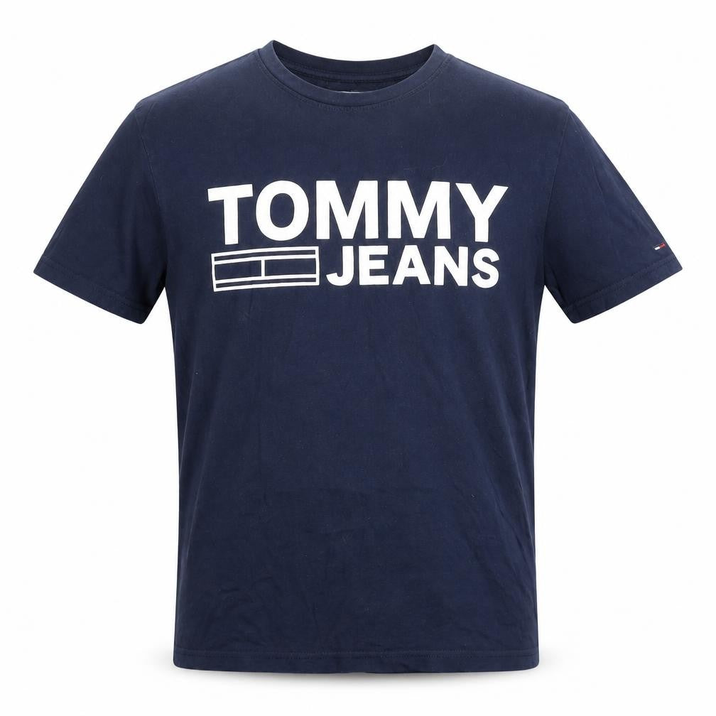 Mens UK Size S Tommy Jeans Blue  Cotton T-Shirt