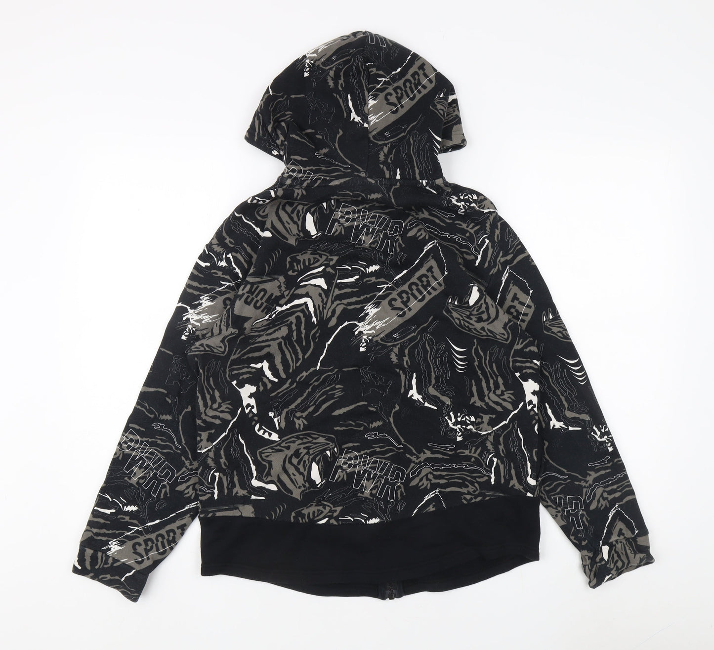 Puma Men's Black Sports Hoodie, Size 164, Logo Accent