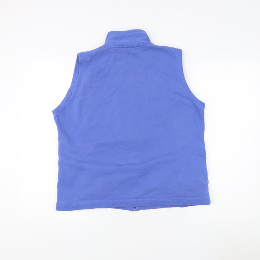 Idle Women's Blue Waistcoat M 14-16 Casual Zip