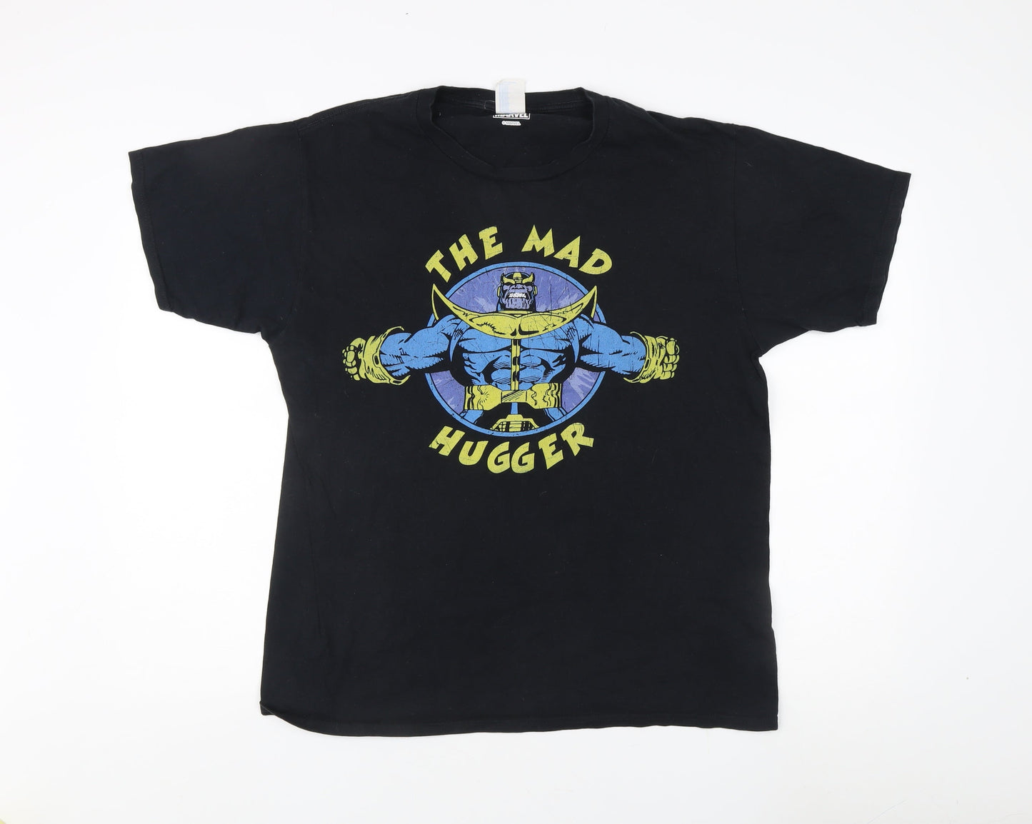 Marvel Black Graphic T-Shirt Unisex Adults Size L