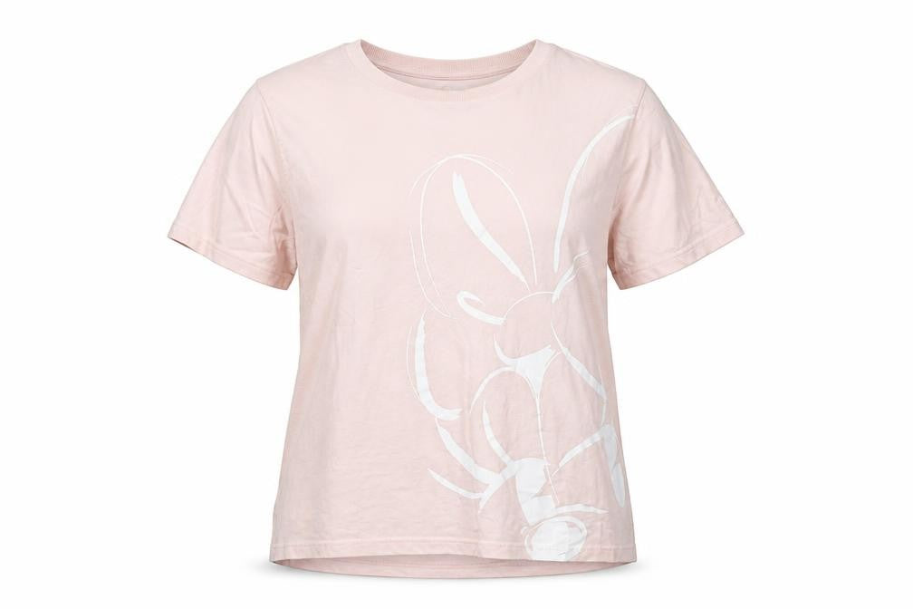 Womens UK Size XL Disney Pink Cotton T-Shirt