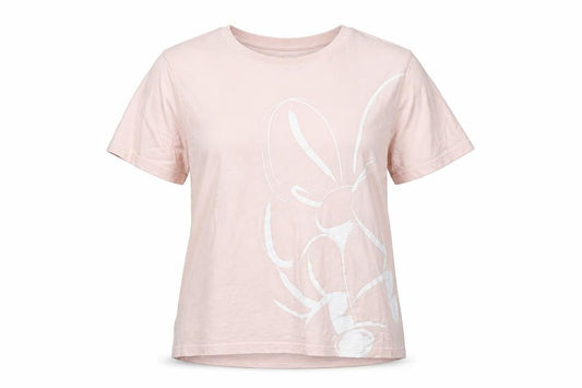 Womens UK Size XL Disney Pink Cotton T-Shirt