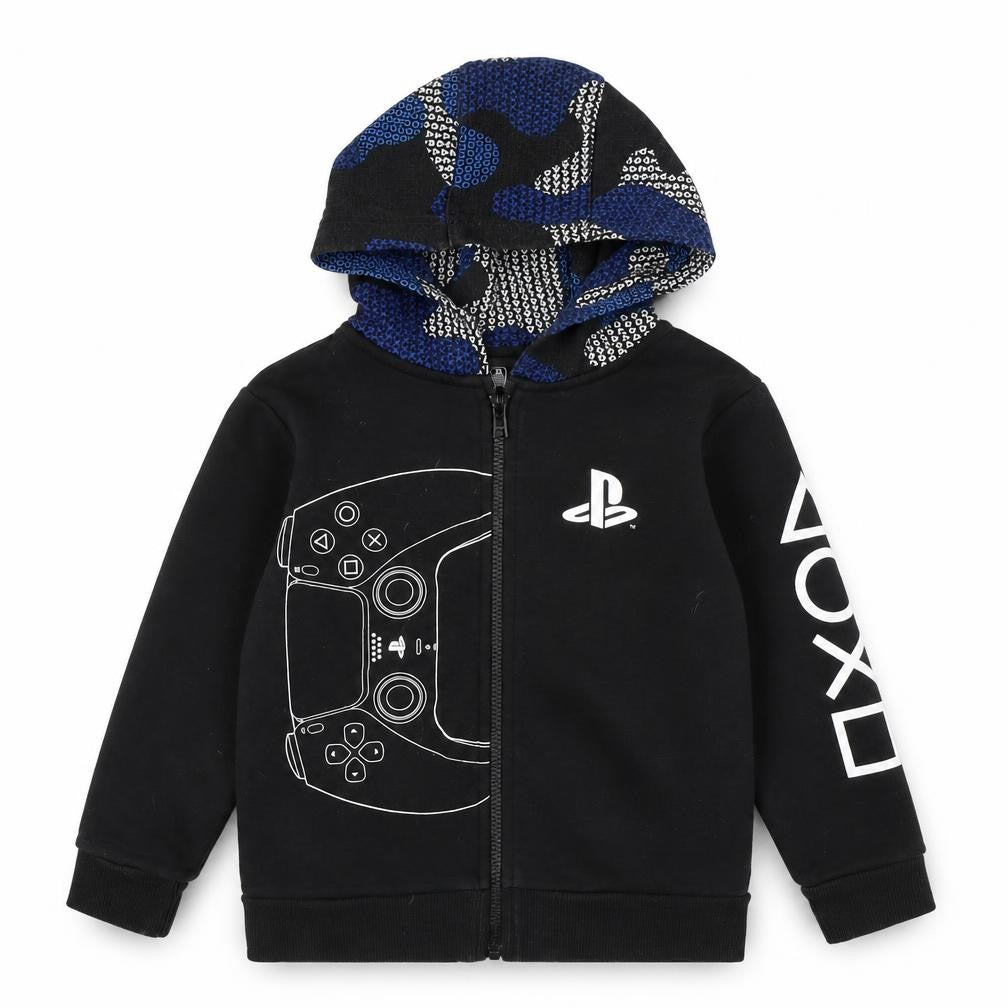 Next Boys PlayStation Black Full Zip Hoodie 5 Years