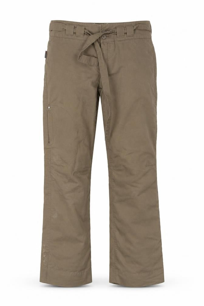 Blurr Women’s Brown XS Cotton-Nylon Belted Trousers